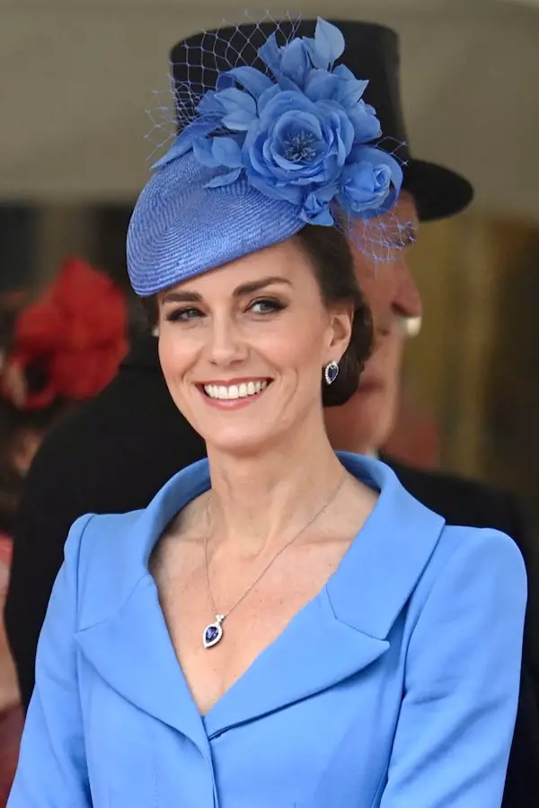The Duchess of Cambridge chose a blue outfit for the order of garter service in 2022