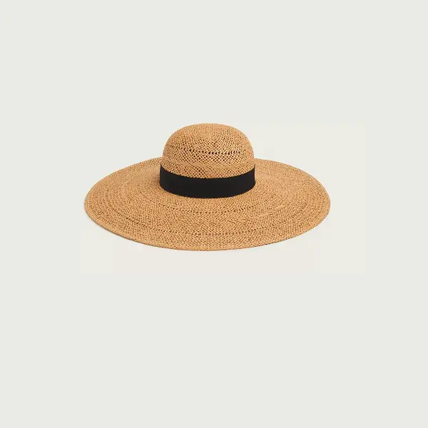 LK Bennett Saffron Straw Floppy Sun Hat