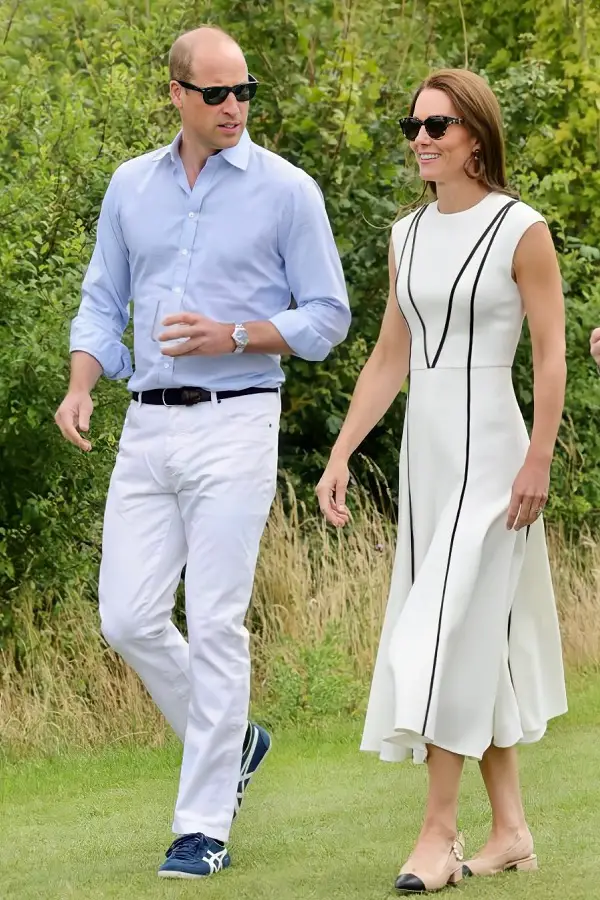 The Duke and Duchess of Cambridge at Royal Club Polo match
