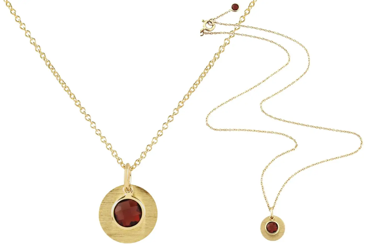 The Duchess of Cambridge wore Auree Bali January Garnet Birthstone Necklace