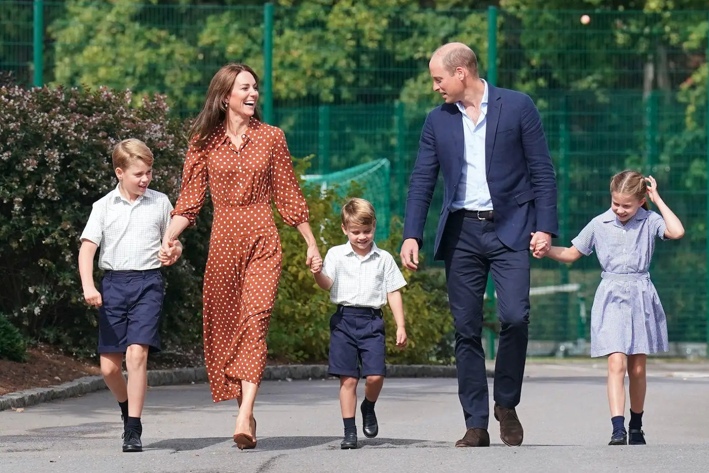 Prince George Princess Charlotte and Prince louis first day at lambrook school
