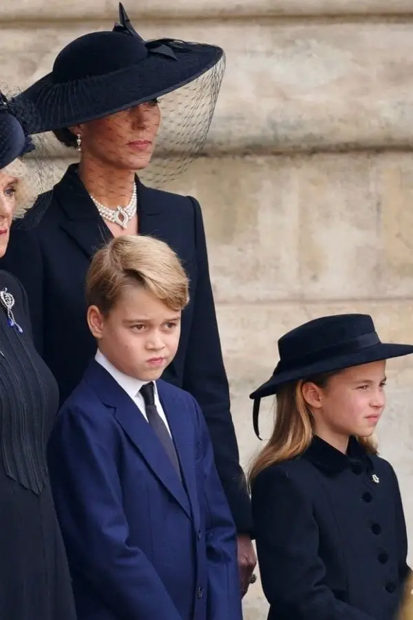 Prince George and Princess Charlotte attended Queen elizabeths funeral in 2022