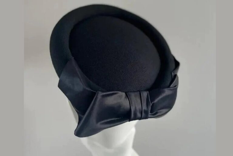 Jane Taylor Pillbox Crepe Halo Hat RegalFille