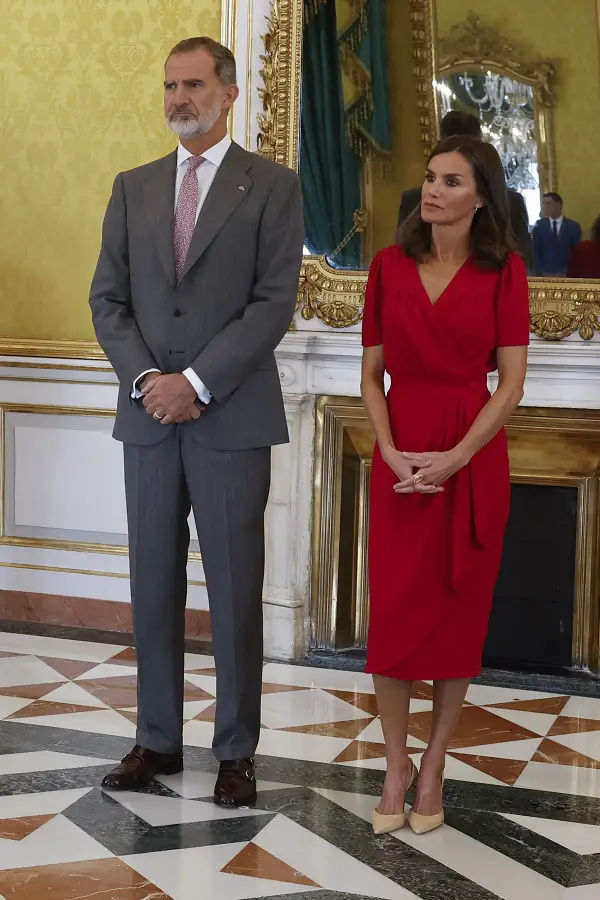 King Felipe and Queen Letizia attended Cervantes Institute Meeting