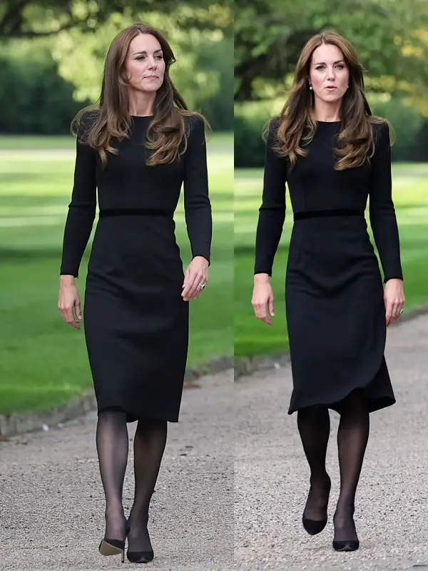 The Duchess of Cambridge wore UFO Black dress at Windsor Castle