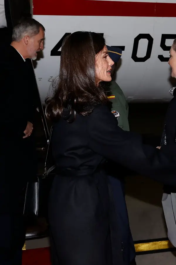 Queen Letizia of Spain arrived in Athens for the fneral of King Constantine