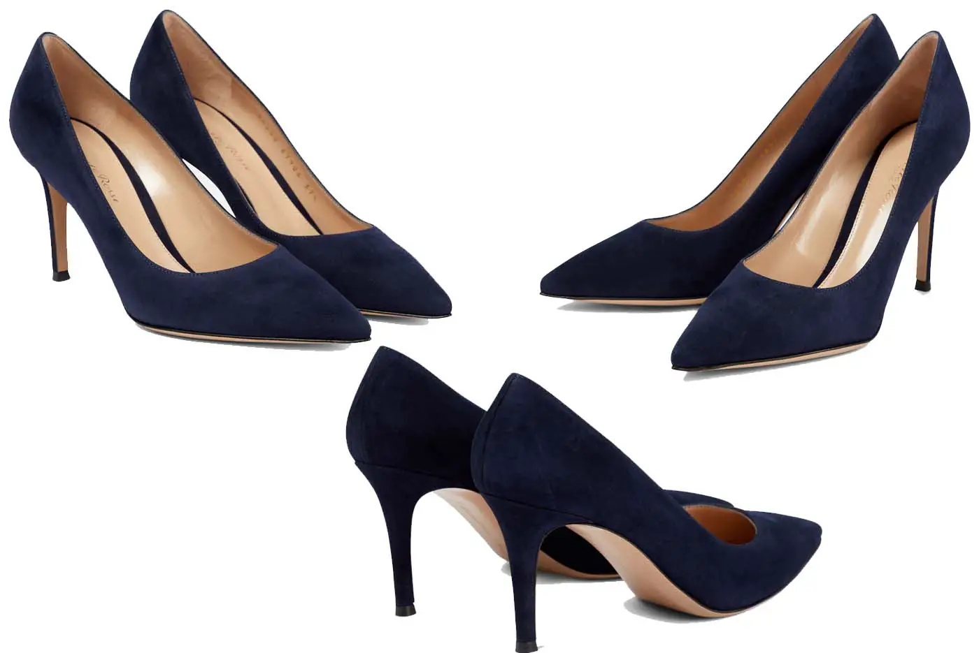 The Princess of Wales wore Gianvito Rossi Gianvito 85 Navy Pumps