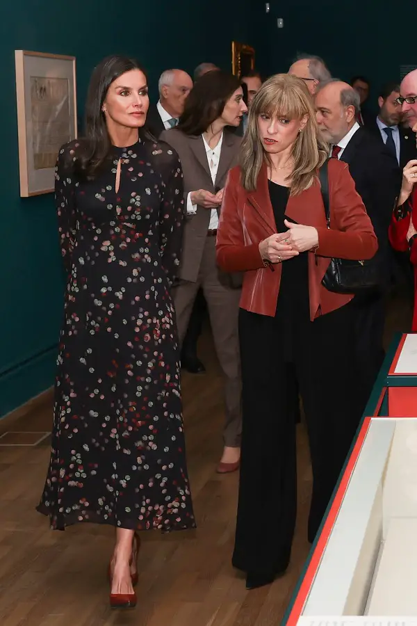 Queen Letizia visited the Exhibition Nebrija in Madrid 2023