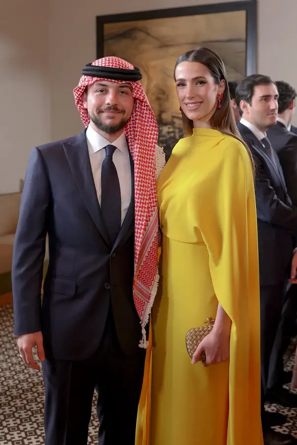 Rajwa Khaled in Vibrant Yellow for Princess Imans Weddingj