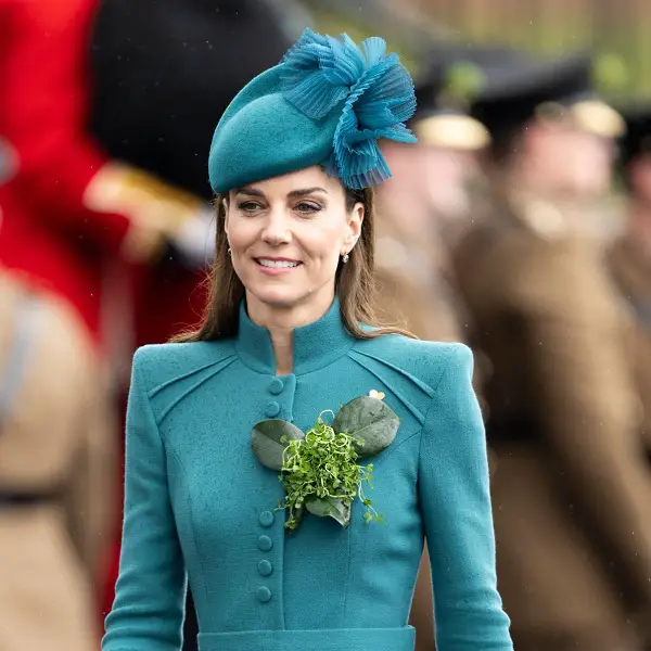 The Princess of Wales wore a Jane Taylor Vesper hat at St. Patricks day 2023