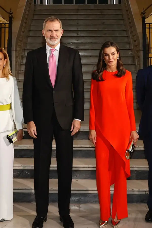 King Felipe and Queen Letizia attended the Opening of House of the book Circle of Fine Arts