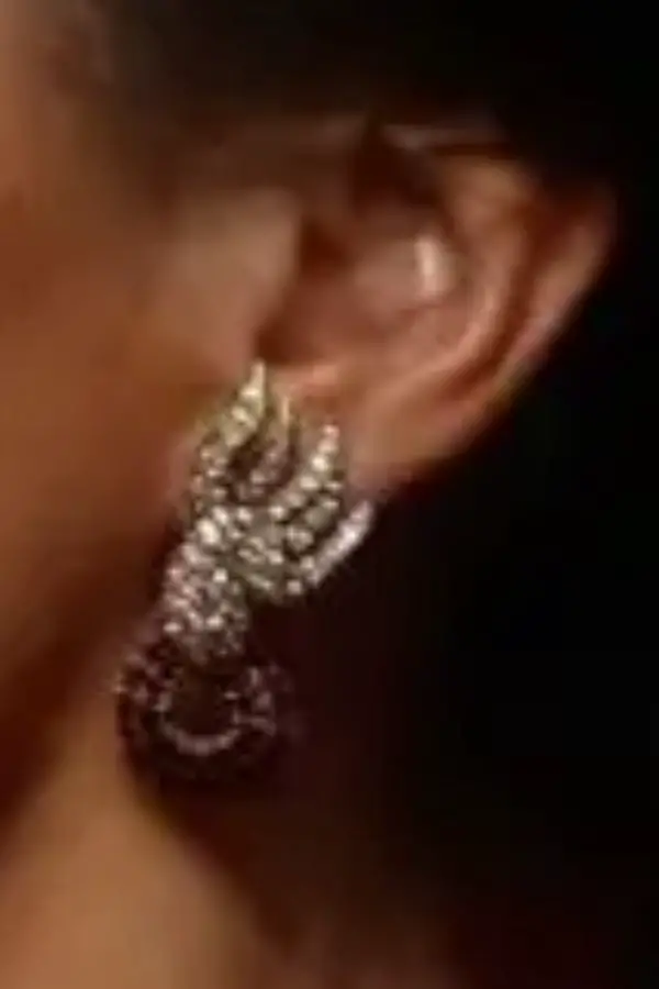 Queen Letizia Saudi Dove Ruby Earrings