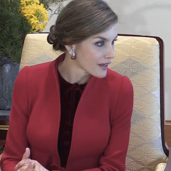 Queen Letizia Wore Saudi Dove Ruby Earrings