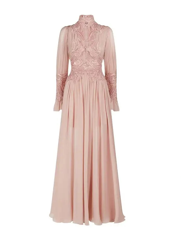 The Princess of Wales, Catherine, wore an Elie Saab Dusty Pink Floral Embroidery Gown in June 2023