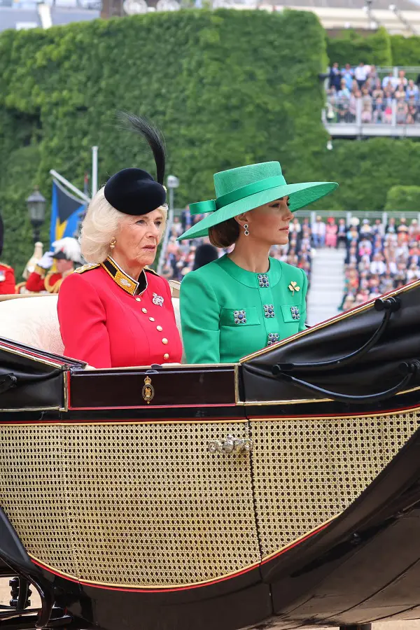 The Princess of Wales in Green for Trooping The Colour 2023