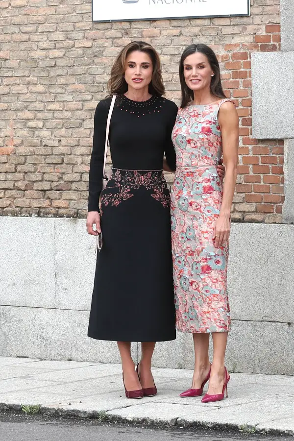 Queen Letizia welcomed Queen Rania in Madrid in June 2023