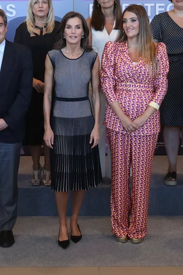 Queen Letizia Stands Strong Against Human Trafficking A Stylish Statement at the 2nd International Congress 2023