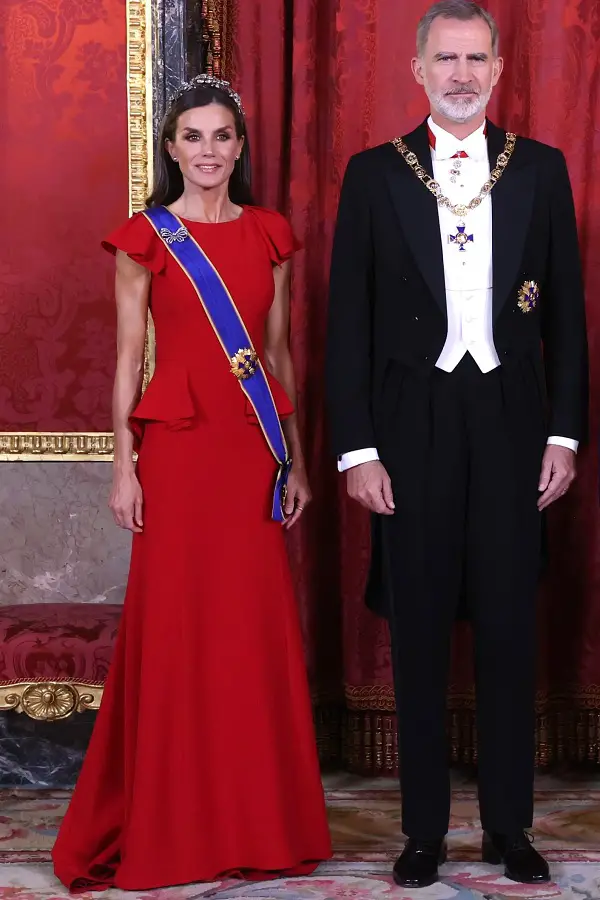 King Felipe VI and Queen Letizia hosted Gala dinner for Colombia President and First Lady