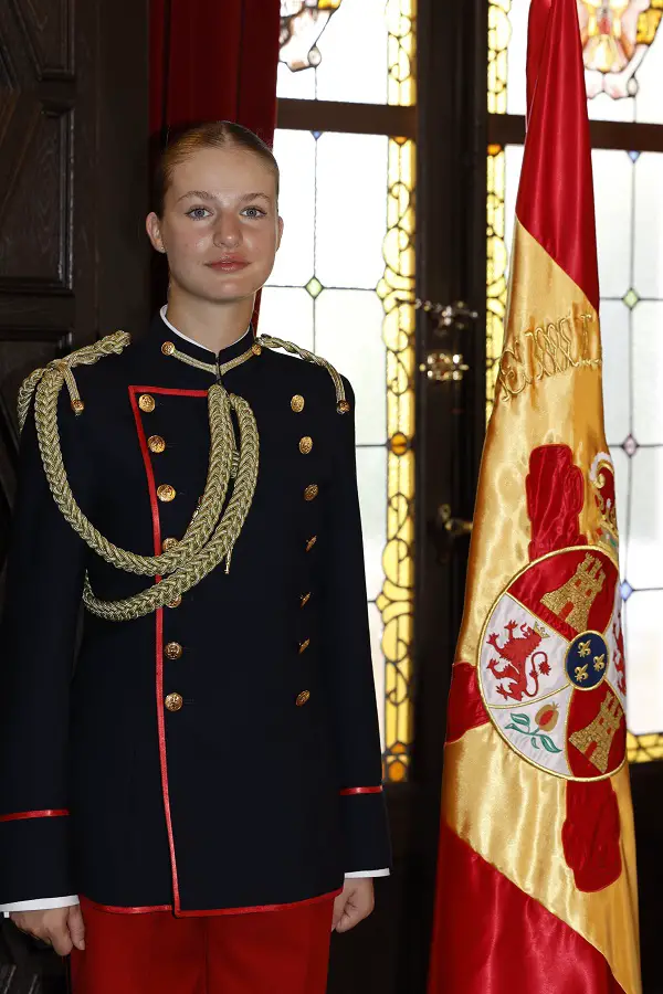 Princess Leonor Participated in Flag Swearing in Ceremony
