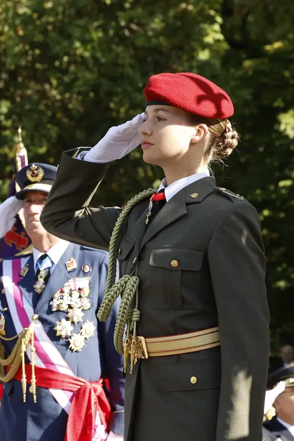 Princess Leonor of Spain in Military Uniform for National Day 2023