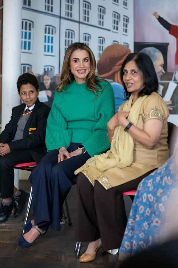 Queen Rania met with Refugees and Asylum Seekers in Belfast
