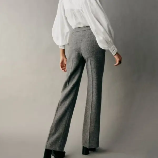 Sézane Mottled Grey Martin Trousers