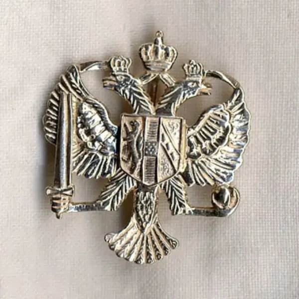 The Queen's Dragoon Guards brooch