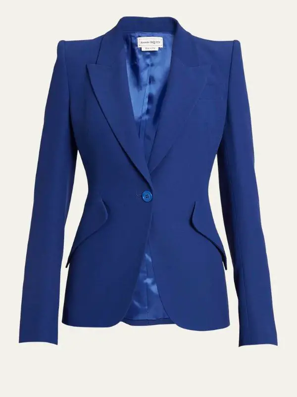 Alexander McQueen Classic Single Breasted Suiting Blazer