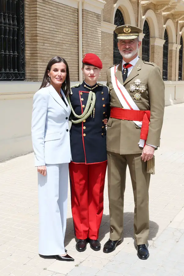 King Felipe, Queen Letizia and Princess Leonor attended 40th anniversary of the Flag Oath of the XLIV class of the General Military Academy 2024